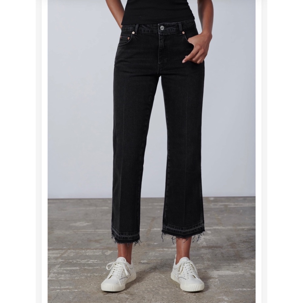 Zara The Ness Cropped Flare Jeans
